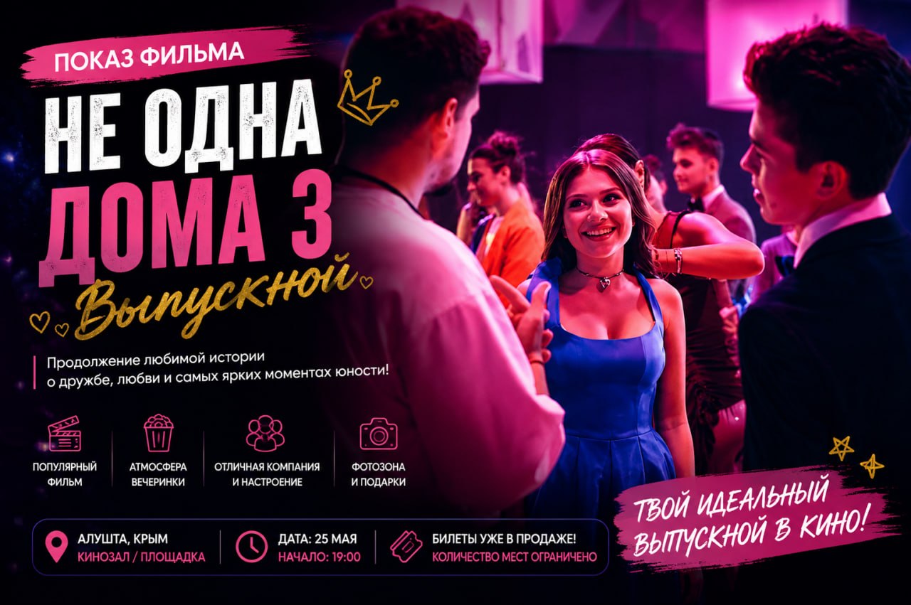 Показ фильма «Не одна дома 3. Выпускной»
